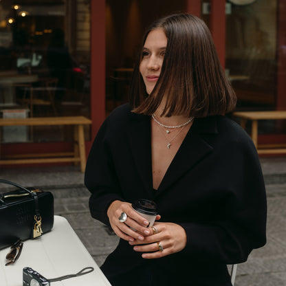 CREMA PEARL SILVER NECKLACE