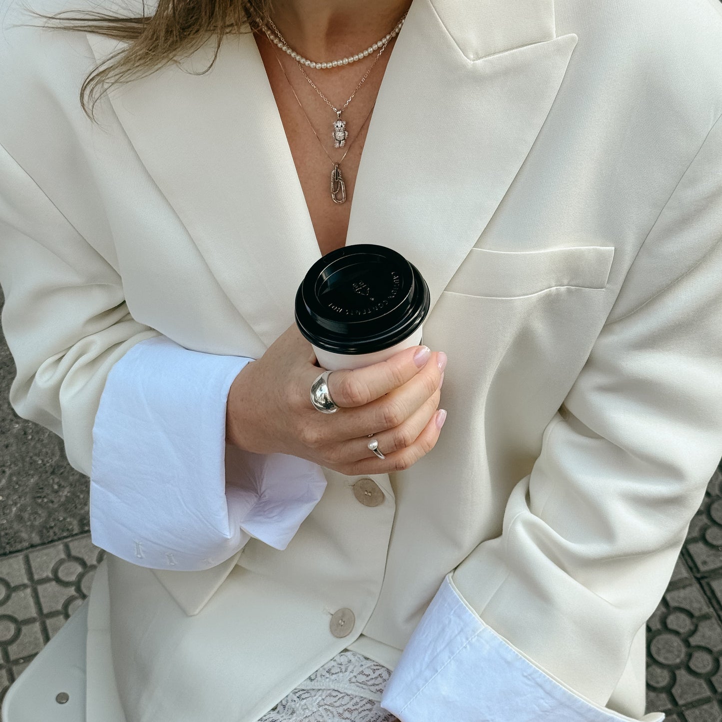 BABYCCINO GEMS SILVER NECKLACE