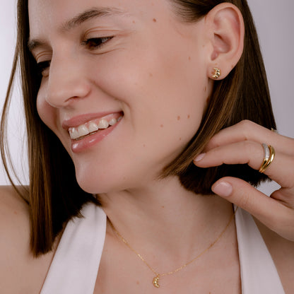 PETIT CROISSANT GOLD NECKLACE