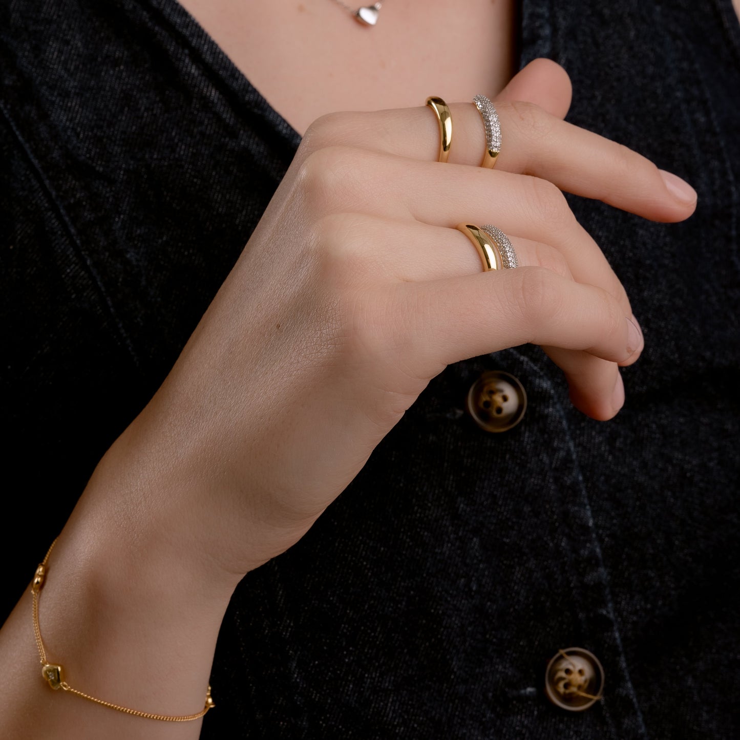 COFFEE BREAK GOLD PLATED BRACELET