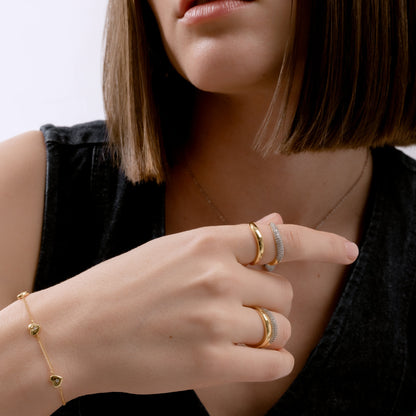 COFFEE BREAK GOLD PLATED BRACELET