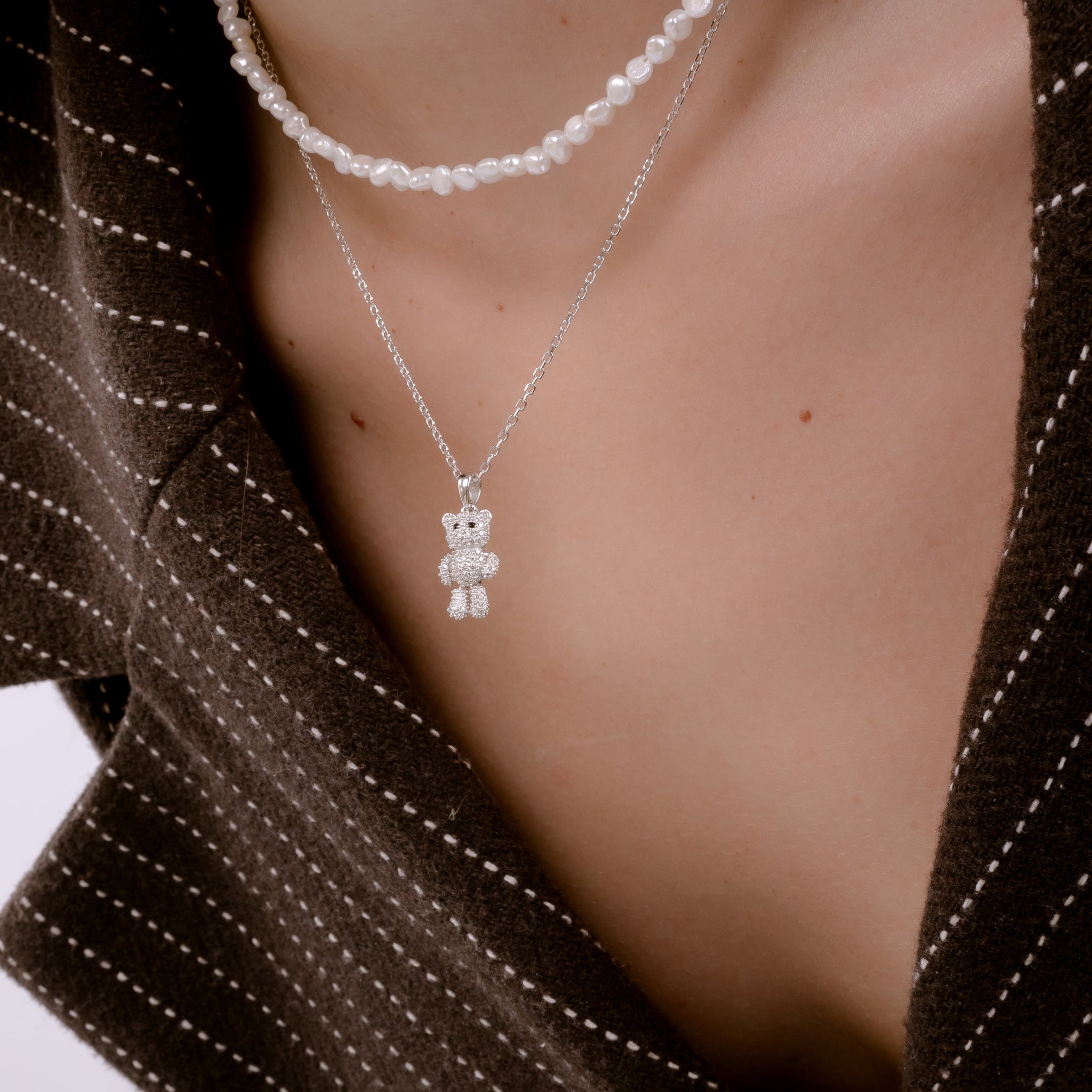 BABYCCINO GEMS SILVER NECKLACE