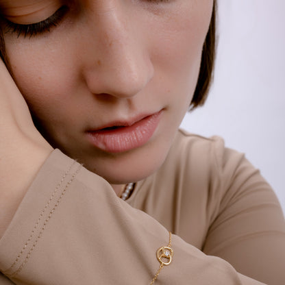 SALTY PRETZEL GOLD PLATED BRACELET