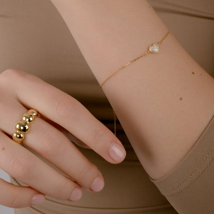 ONE LOVE GOLD PLATED BRACELET