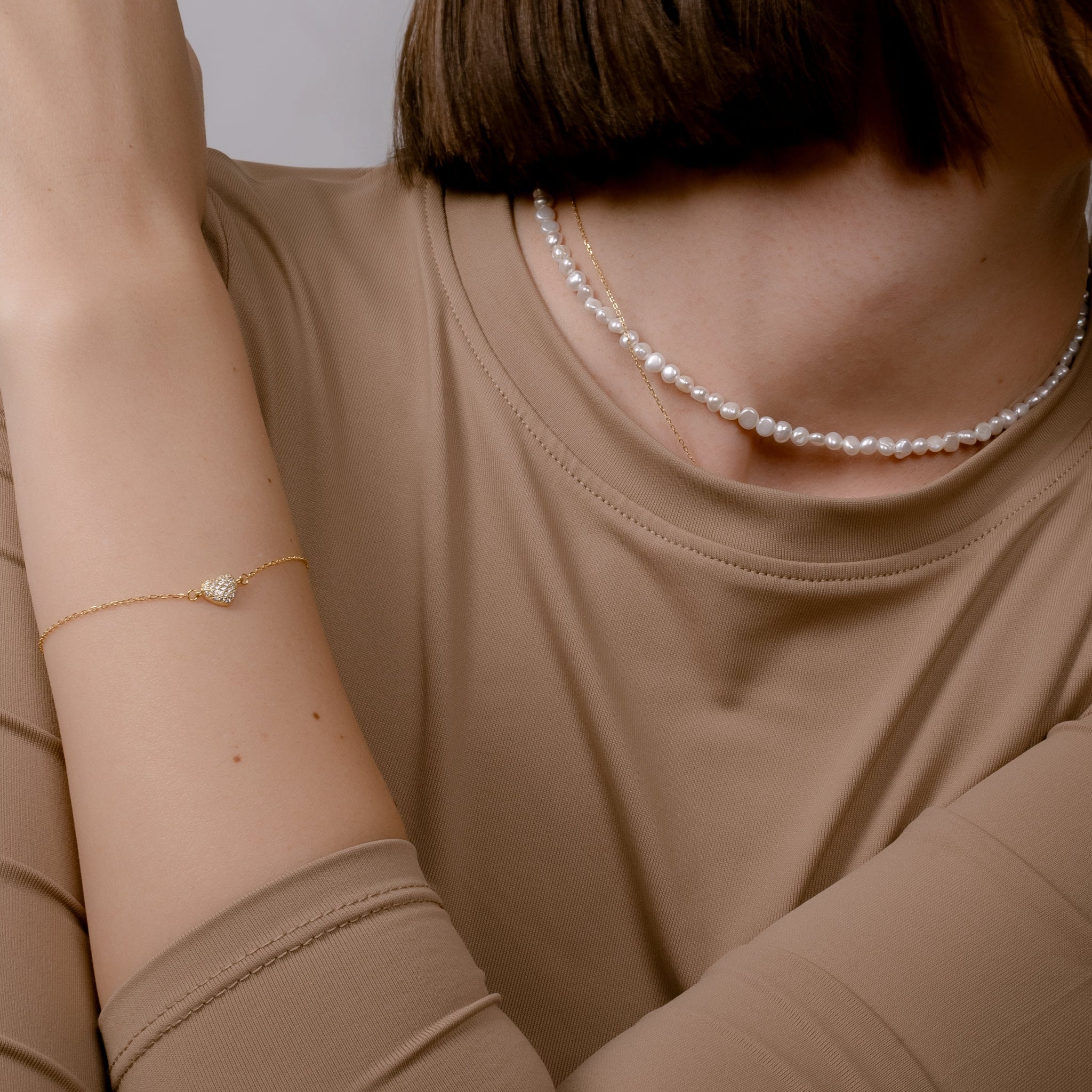 ONE LOVE GOLD PLATED BRACELET