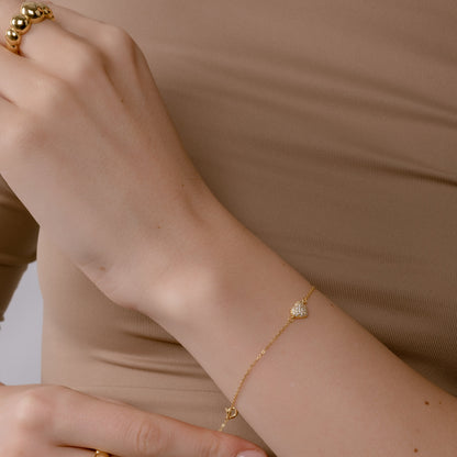 ONE LOVE GOLD PLATED BRACELET