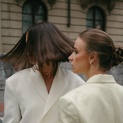 SUGAR CUBE HOOP SILVER EARRINGS