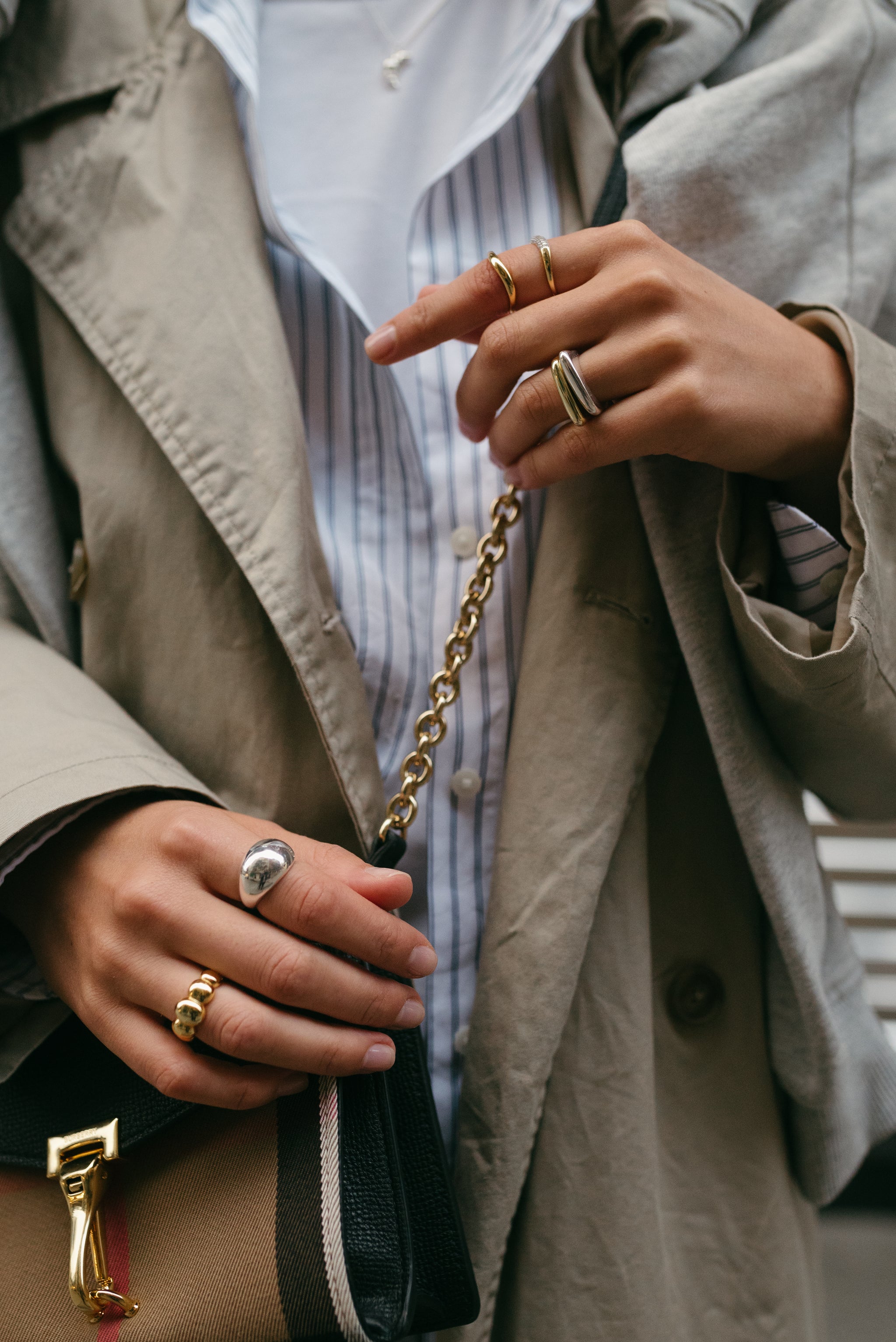 THE BEAN STATEMENT SILVER RING