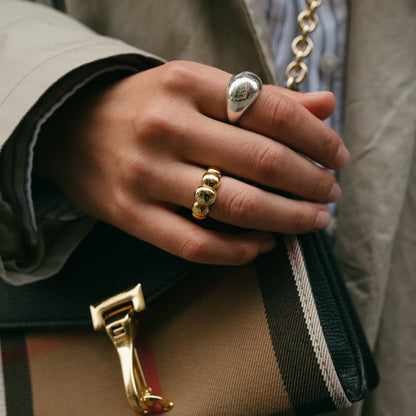 THE BEAN STATEMENT SILVER RING