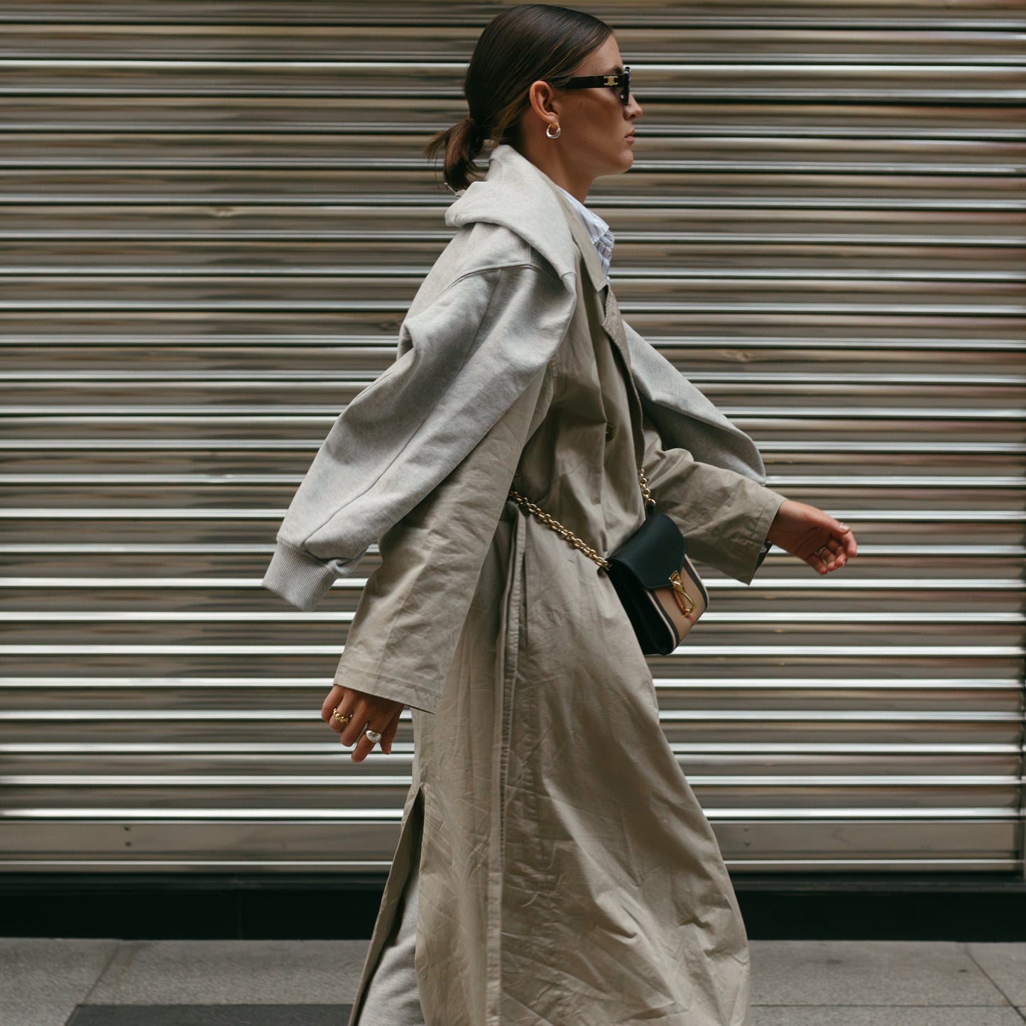 MOKA STATEMENT MIXED METALS EARRINGS