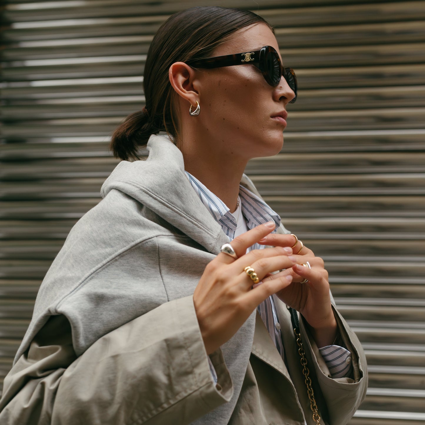 THE BEAN STATEMENT SILVER RING