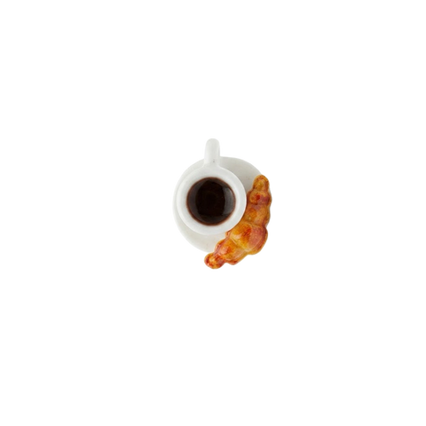 FLAT WHITE CROISSANT CHARM