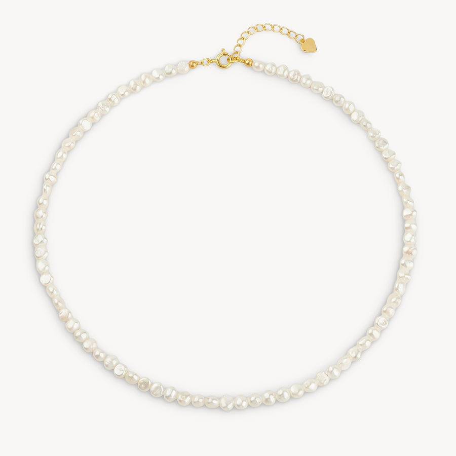 CREMA PEARL GOLD PLATED NECKLACE