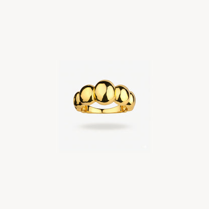 GRANDE CROISSANT GOLD STATEMENT RING