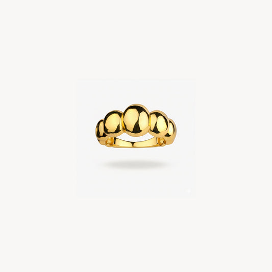 GRANDE CROISSANT GOLD STATEMENT RING