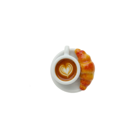 LATTE LOVE CROISSANT CHARM