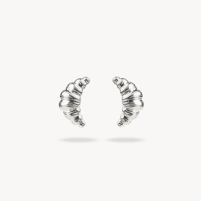 CLASSIC CROISSANT SILVER EARRINGS