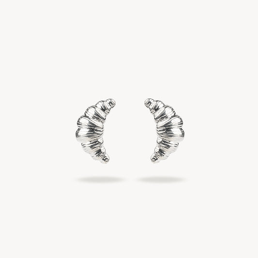 CLASSIC CROISSANT SILVER EARRINGS