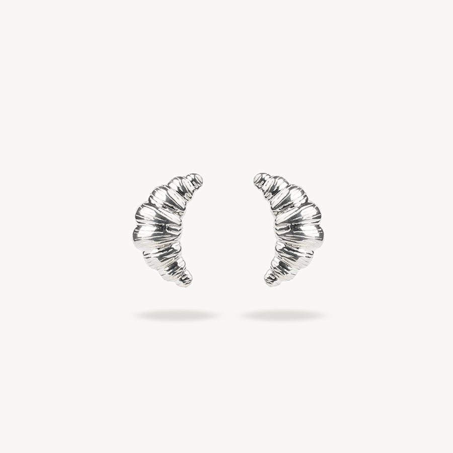 CLASSIC CROISSANT SILVER EARRINGS