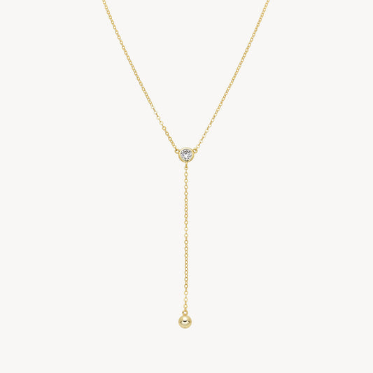 COFFEE DROP GOLD NECKLACE