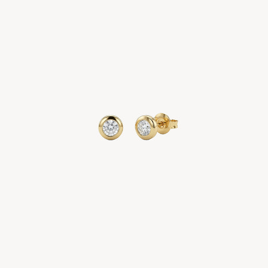 CERCEI GOLD CU PIATRA BASICS 