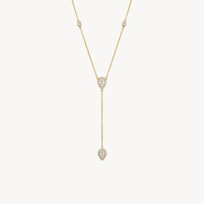 COLIER PLACAT CU AUR TEARDROP 