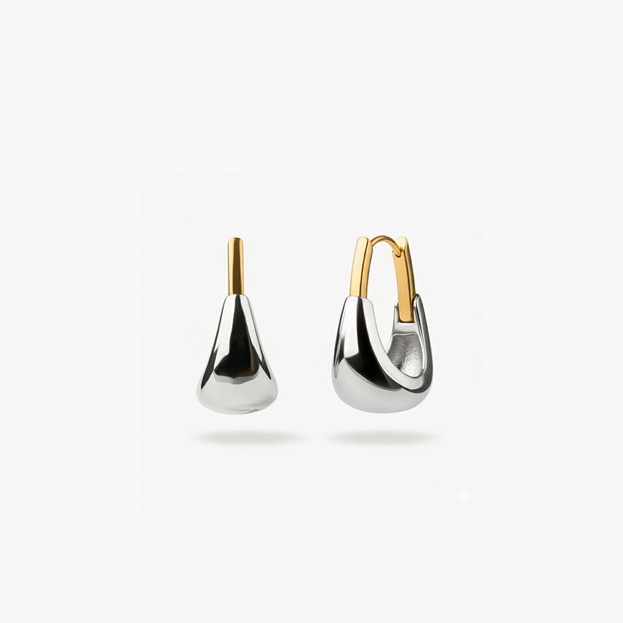 MOKA STATEMENT MIXED METALS EARRINGS