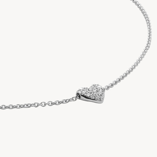 QUIET LOVE SILVER NECKLACE