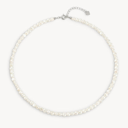 CREMA PEARL SILVER NECKLACE