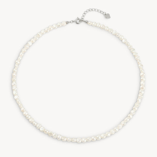 CREMA PEARL SILVER NECKLACE