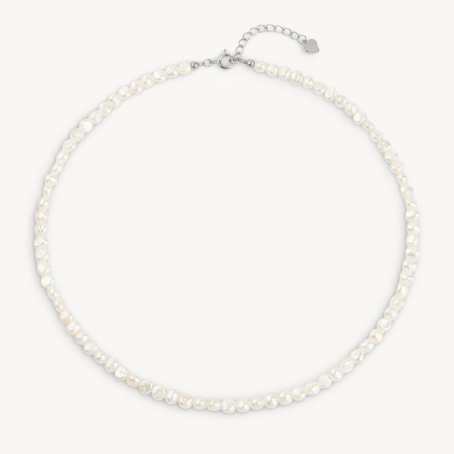 CREMA PEARL SILVER NECKLACE