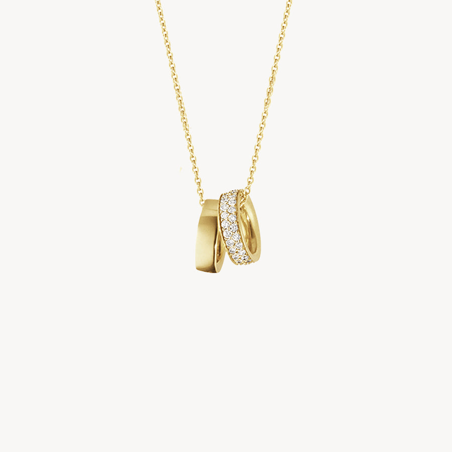 COLIER GOLD CU PANDANTIV DOUBLE SHOT