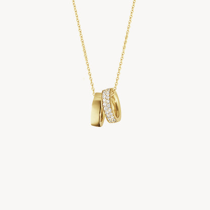 COLIER GOLD CU PANDANTIV DOUBLE SHOT