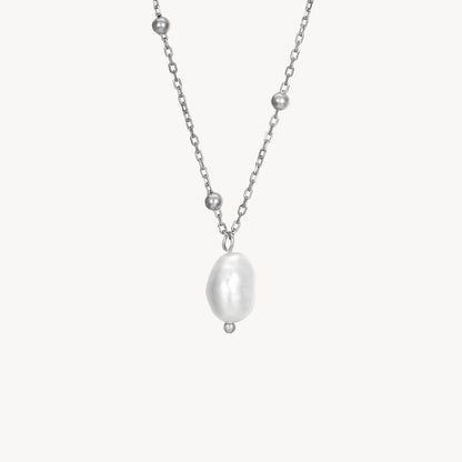 COLIER SILVER TIMELESS PEARL 