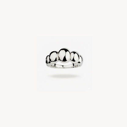 GRANDE CROISSANT STATEMENT SILVER RING
