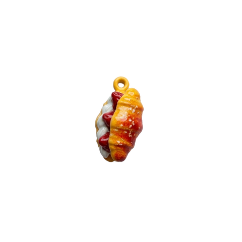 STRAWBERRY CREAM CROISSANT CHARM