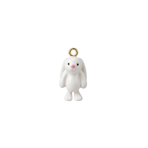 WHITE BUNNY CHARM